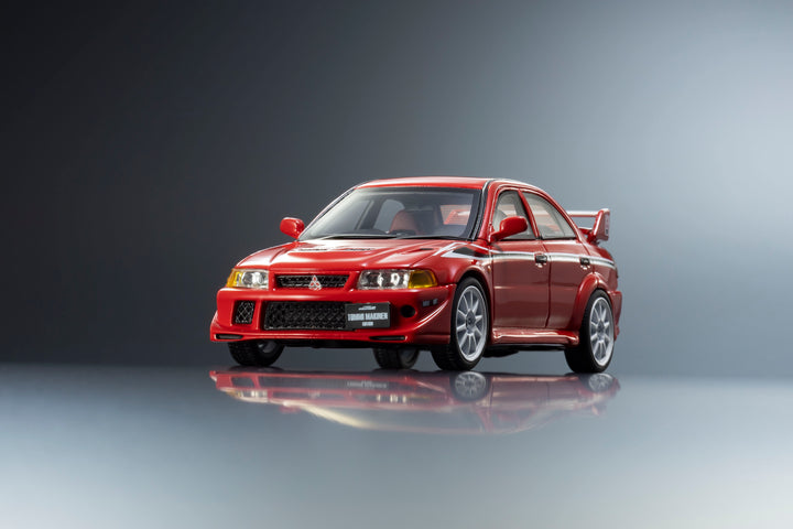Kyosho 1:43 Mitsubishi Lancer Evolution VI TME Red with Rallyart Stripe KSR43116R