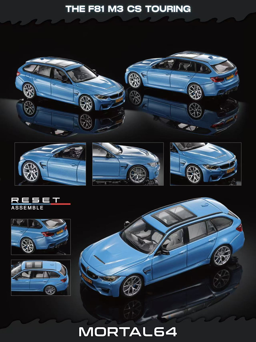 [Preorder] Mortal 1:64 BMW M3 F81 (2 Colours)