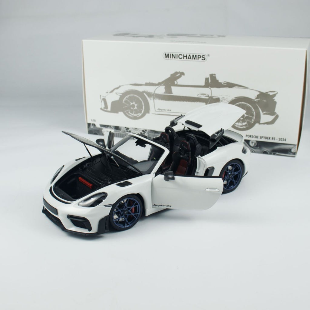 Minichamps 1:18 Caymen 718 Spyder RS Weissach Package 110063130/31