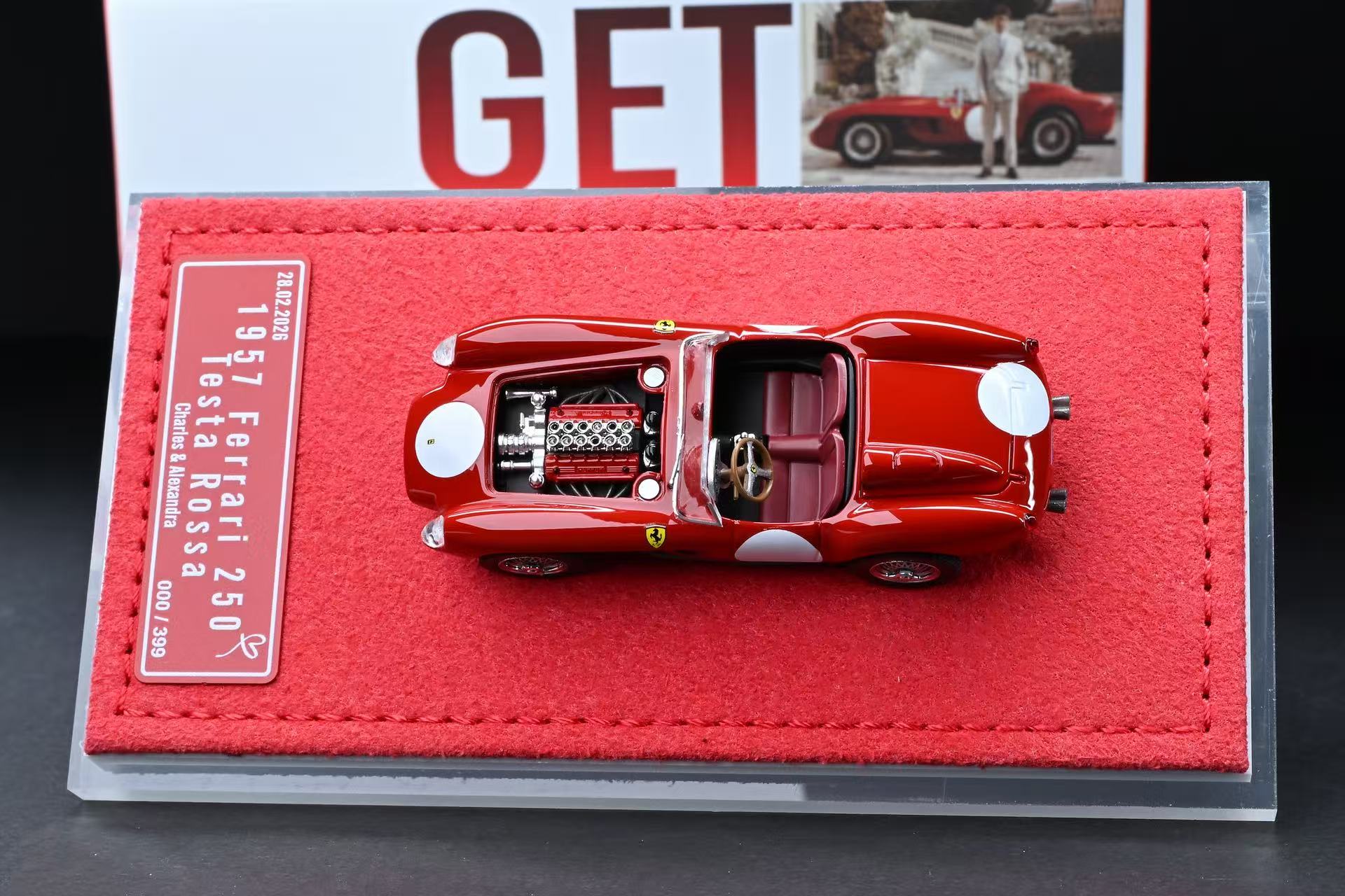 Preorder] GFCC 1:64 Ferrari 250 TR Charles Leclerc wedding car