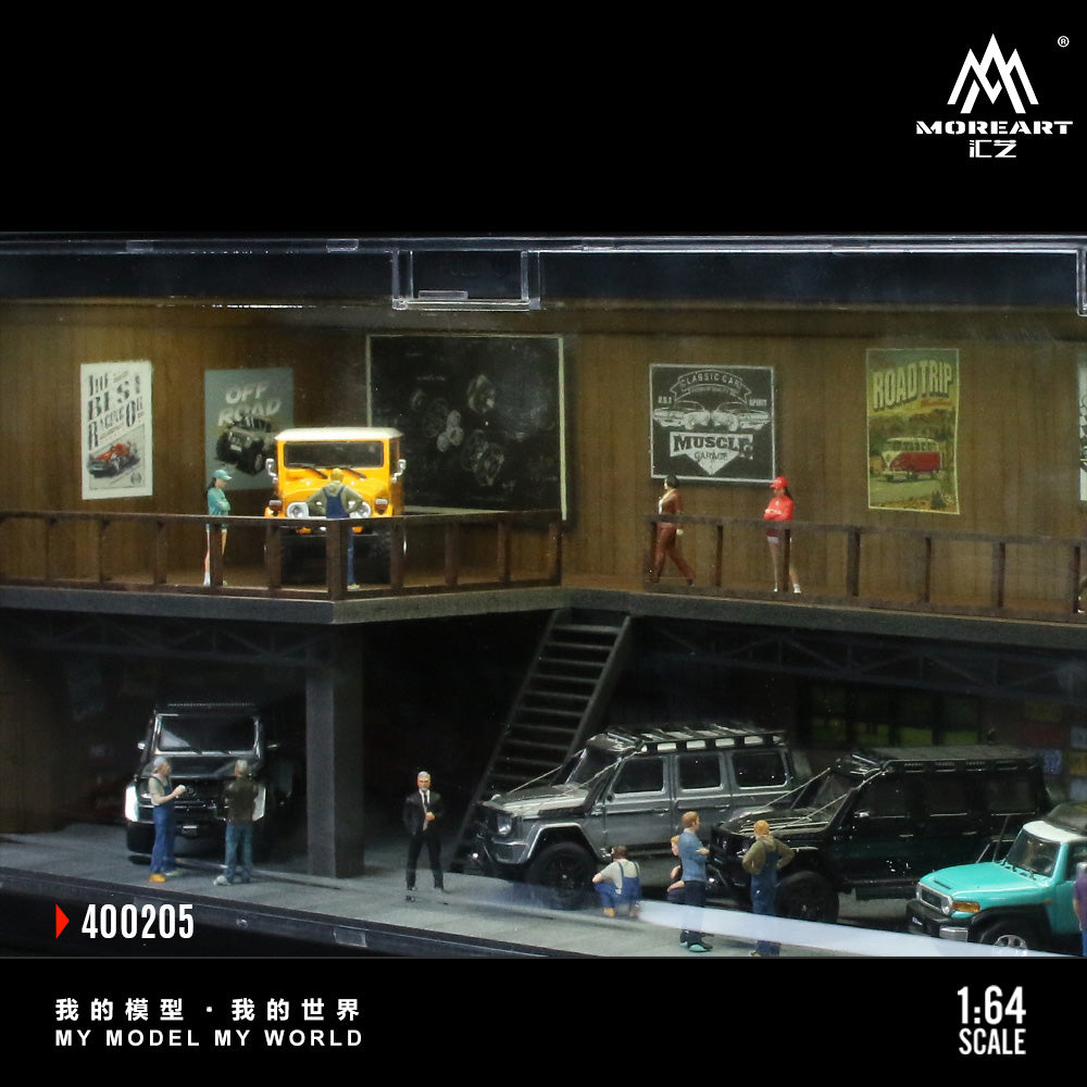 [Preorder] MoreArt 1:64 CONTAINER REPAIR SHOP SCENE MO400205