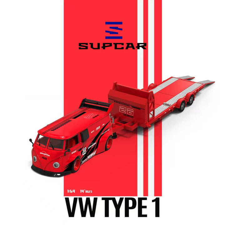 [Preorder] SUPCAR 1:64 Volkswagen T1 Trailer Version SC642961-2