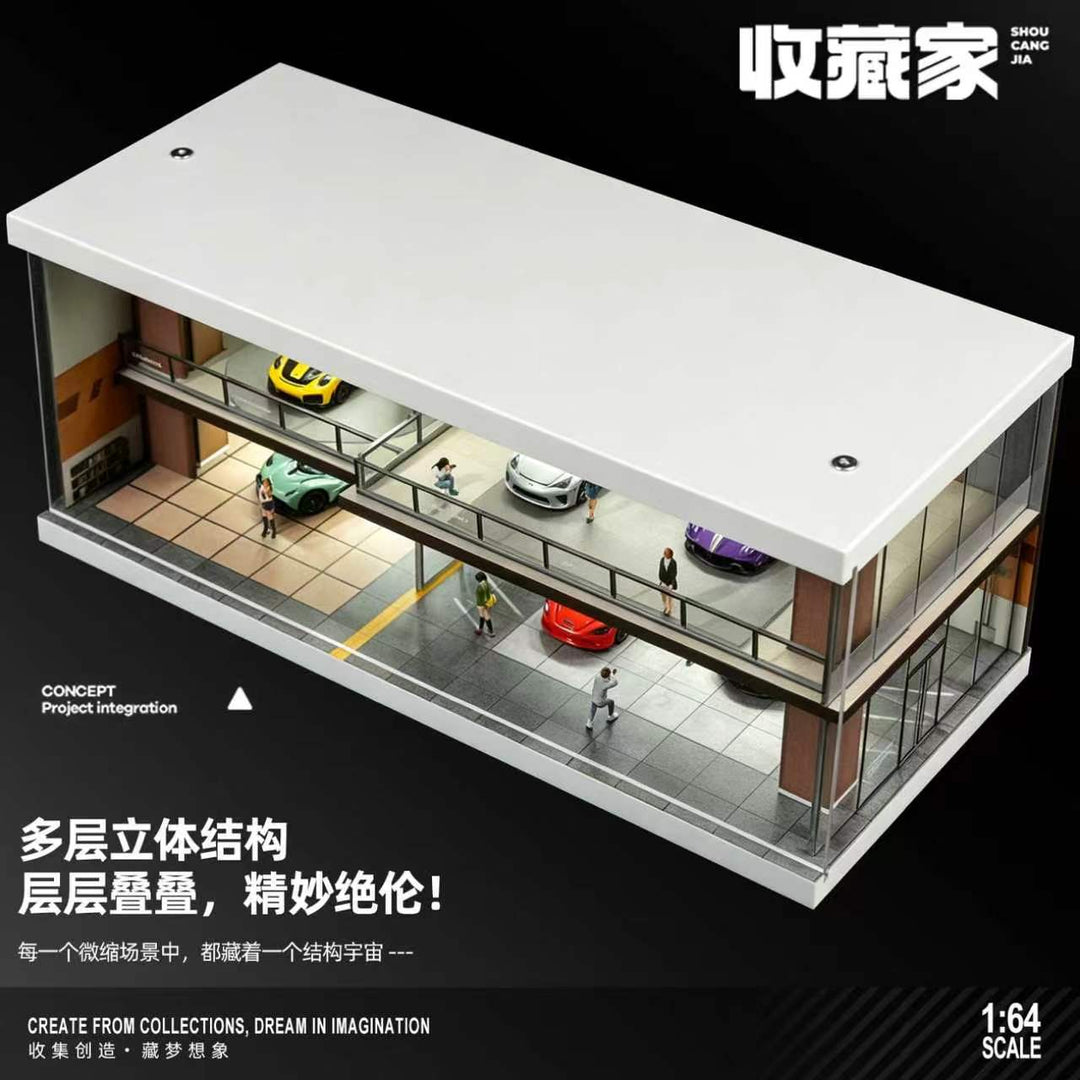 [Preorder] SHOU CANG JIA 1:64 LIGHT COFFEE CAR HOUSE SCJ-82075