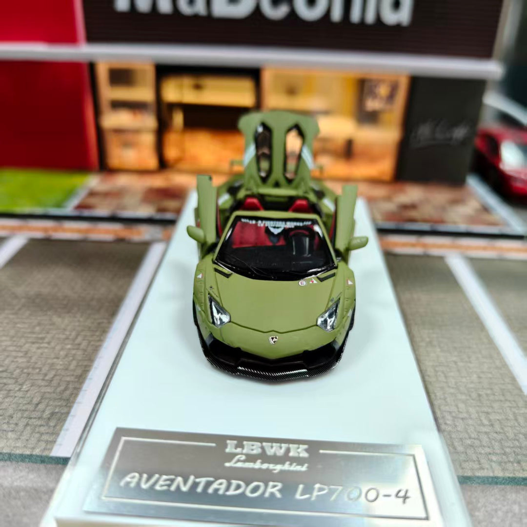 [Preorder] Autophile 1:64 Lamborghini LP700-4 Roadster LBWK Wide-Body Modified Military Green