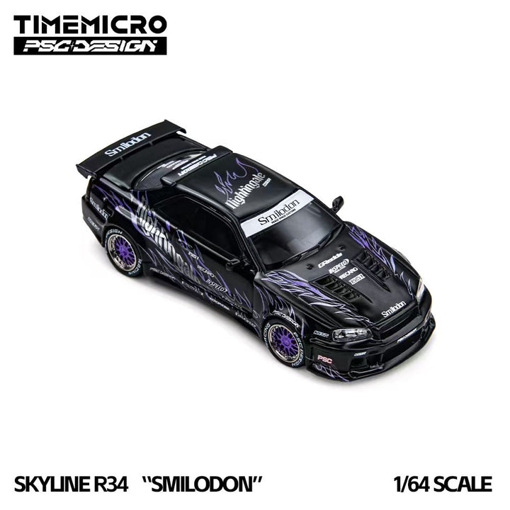 [Preorder] TimeMicro × PSC DESIGN 1:64 R34 "SMILODON" Black Nightingale &amp; Silver (2 Colours) TM648409/ TM648410