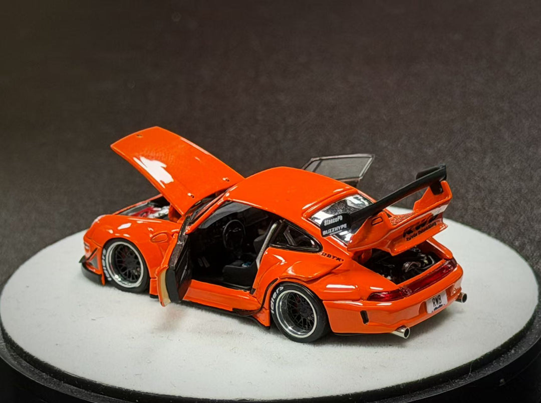 [Preorder] PGM 1:64 Porsche RWB 993 Thermal Orange PGM-640315 (2 Versions)