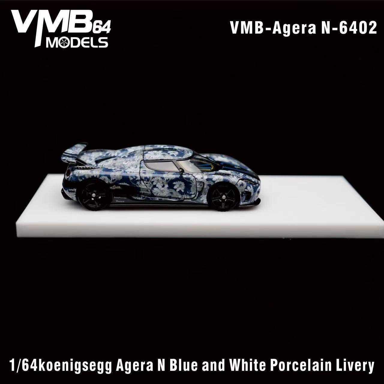 Preorder] VMB 1:64 Koenigsegg Agera Blue and White Porcelain