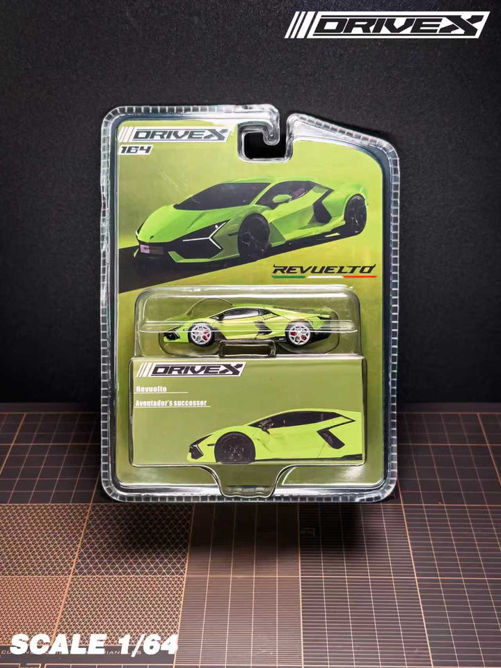 [Preorder] Drive X 1:64 Lamborghini Revuelto Hanging Card Board (7 Colours)