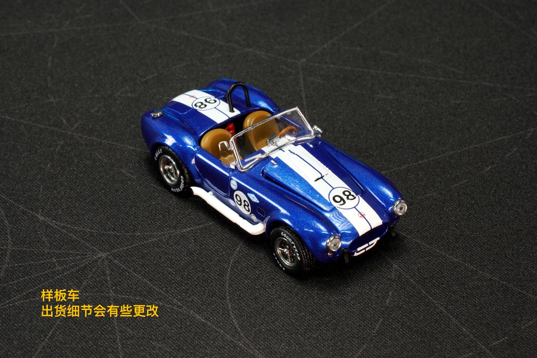 [Preorder] Fine works64 1:64 Shelby COBRA 427 S/C - #98 Blue Champion