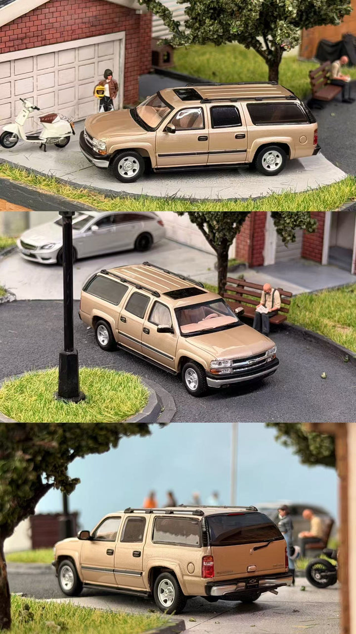 [Preorder] MK Miniatures 1:64 2003 Chevrolet Suburban Vintage Light Gold MK2401-04-A1