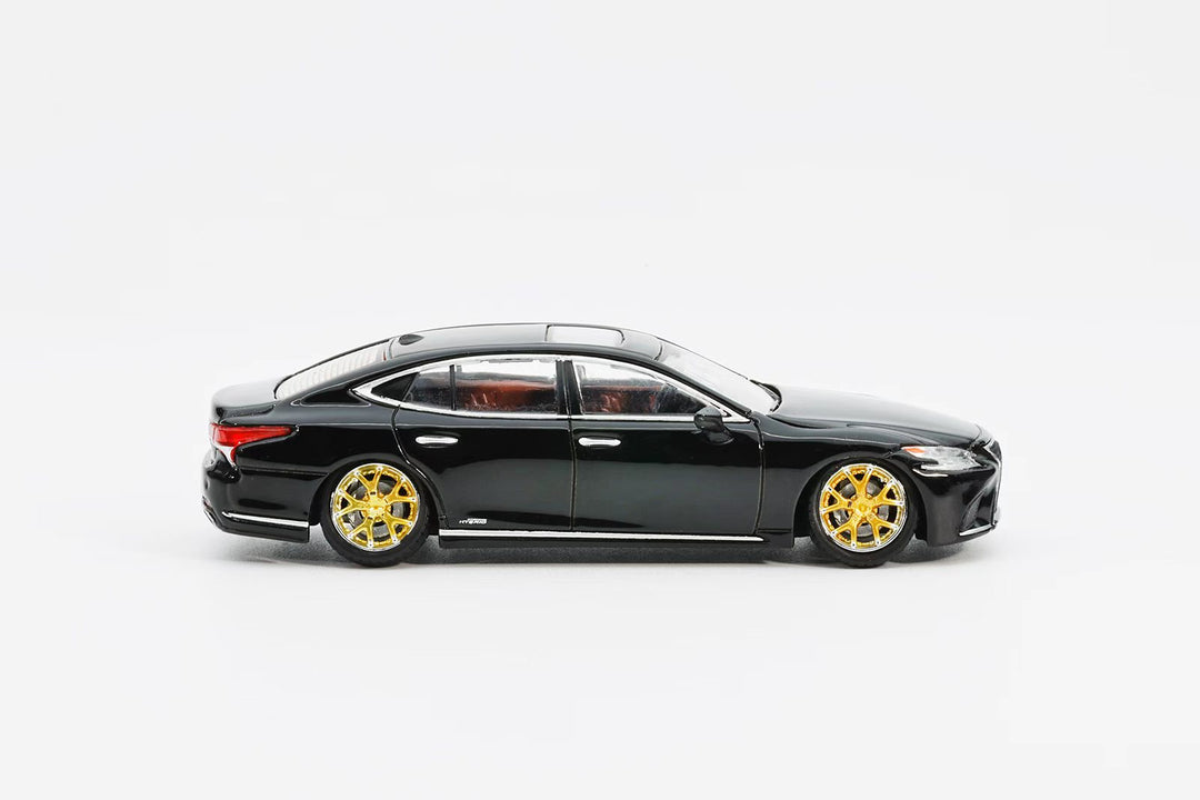 [Preorder] GCD x ENCHERY 1:64 Lexus LS500h Lowriding Black LHD GE-004-19