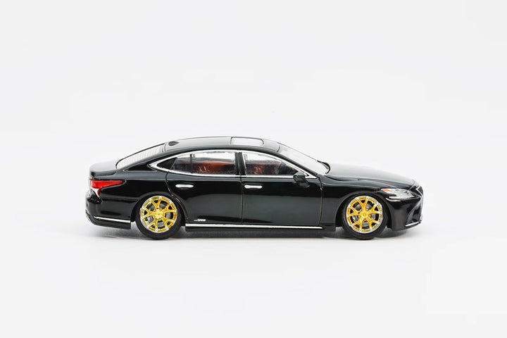 [Preorder] GCD x ENCHERY 1:64 Lexus LS500h Lowriding Black LHD GE-004-19