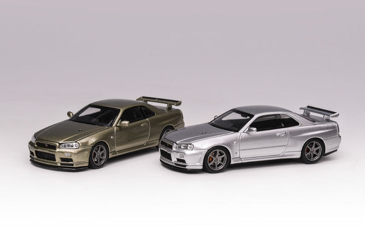 [Preorder] MOTORHELIX 1:64 NISSAN SKYLINE GT-R R34 V Spec II (2 Colours)