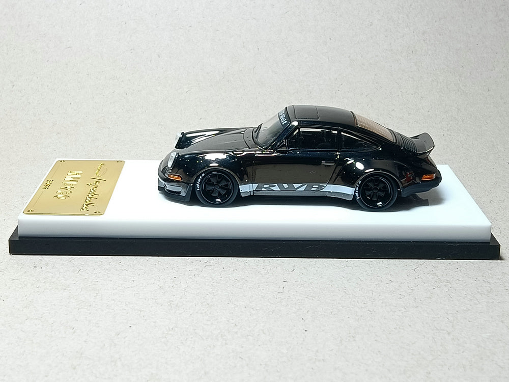 Model Collect 1:64 Porsche Rauh-Welt RWB930 Ducktail Chrome Gunmetal Black