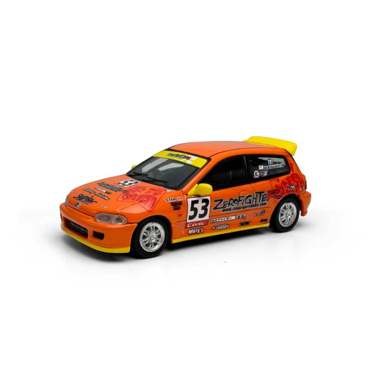 Preorder] Modelmodel 1:64 Honda Civic EG6 Orange Zero Fighter MM64