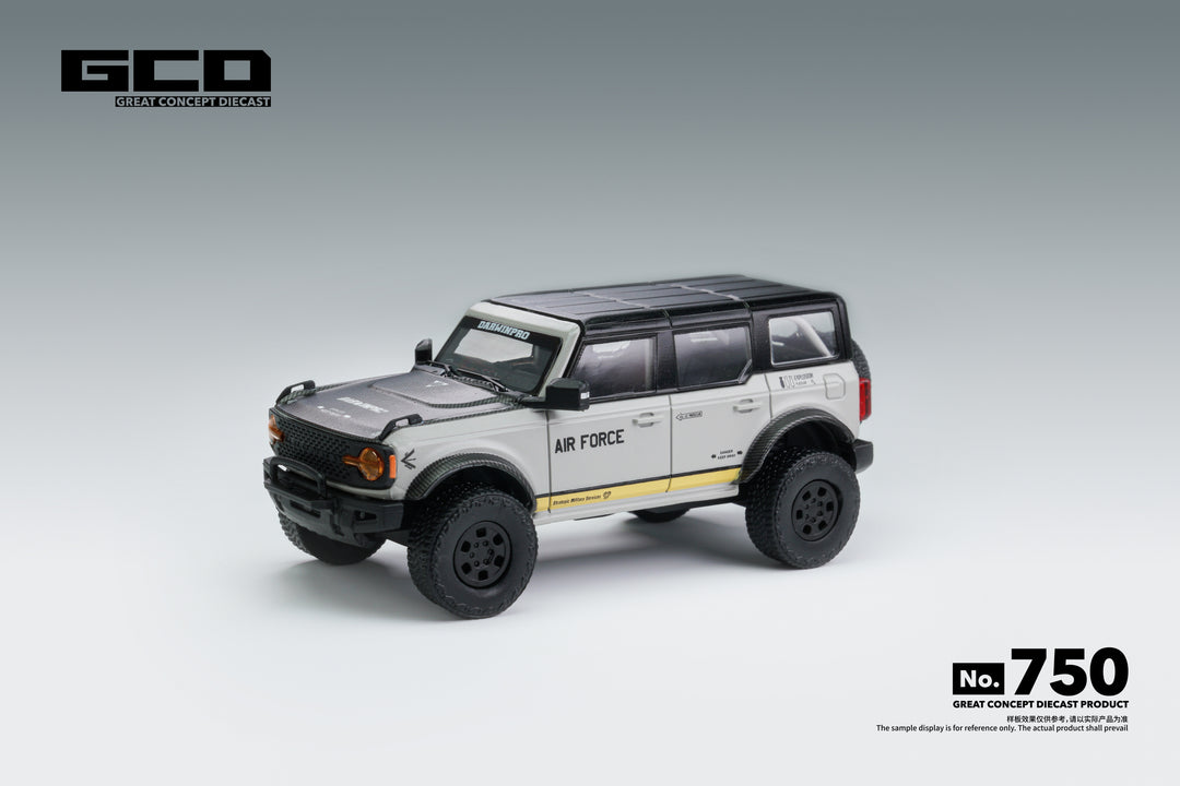 [Preorder] GCD 1:64 Ford Bronco DarwinPRO AIR FORCE GREY (LHD) KS-022-750