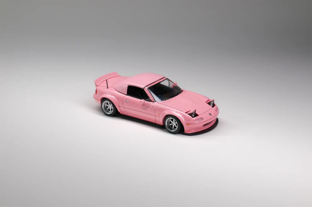 MicroTurbo 1:64 Mazda Miata Eunos Roaster NA Pandem Rocket Bunny Pink