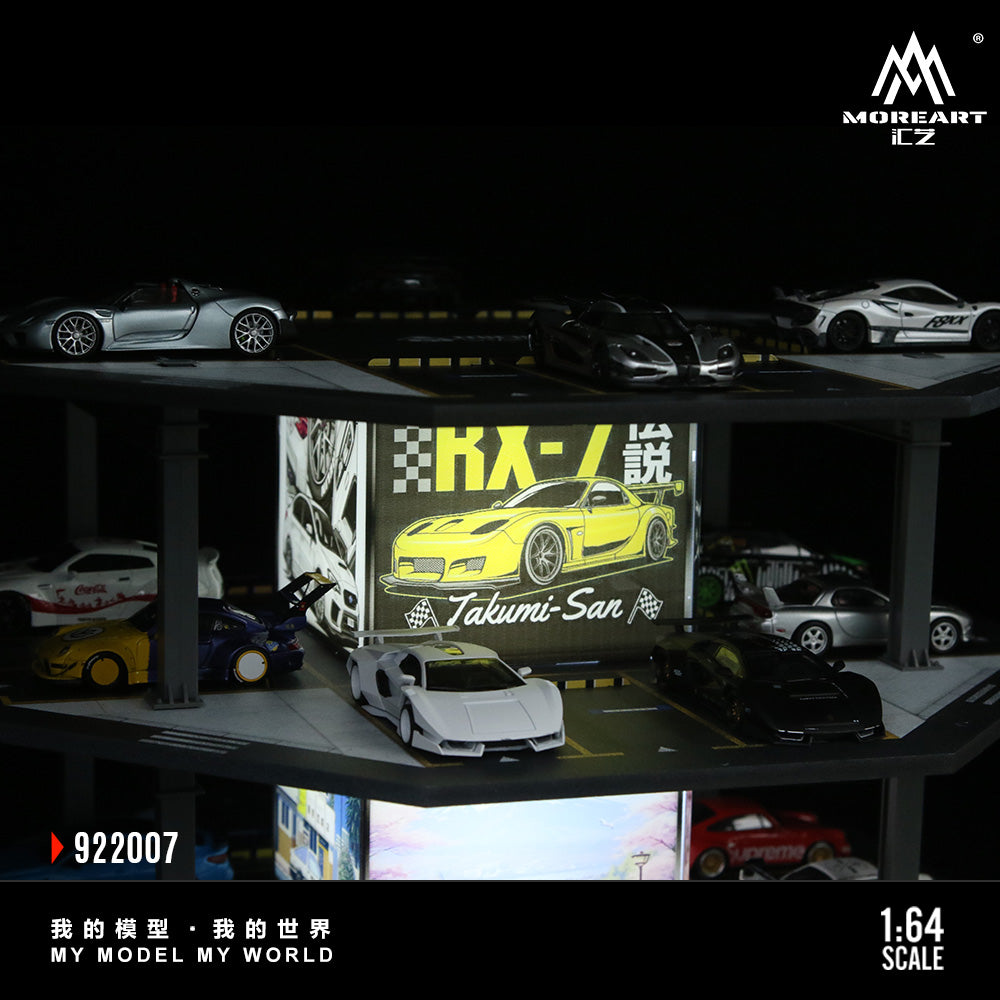 [Preorder] MoreArt 1:64 OCTAGONAL TOWER PARKING LOT O1 MODEL MO922007