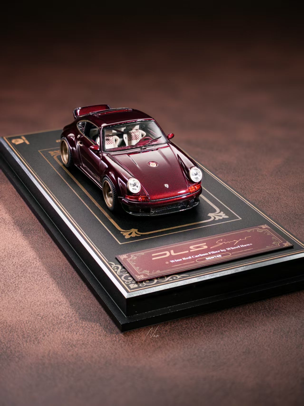 deepmaker ポルシェ　911 Singer dls レッドカーボン DeepMaker x Wheel Haus 1:64 Porsche Singer DLS Wine Red Carbon
