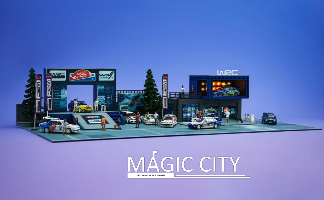 [Preorder] Magic City 1:64 Diorama WRC World Rally Championship Garage Scene