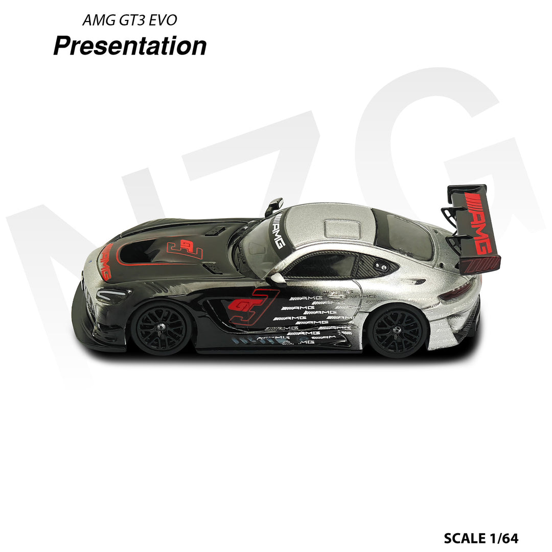[Preorder] KILO works 1:64 Mercedes AMG GT3 EVO II Presentation black 114600005