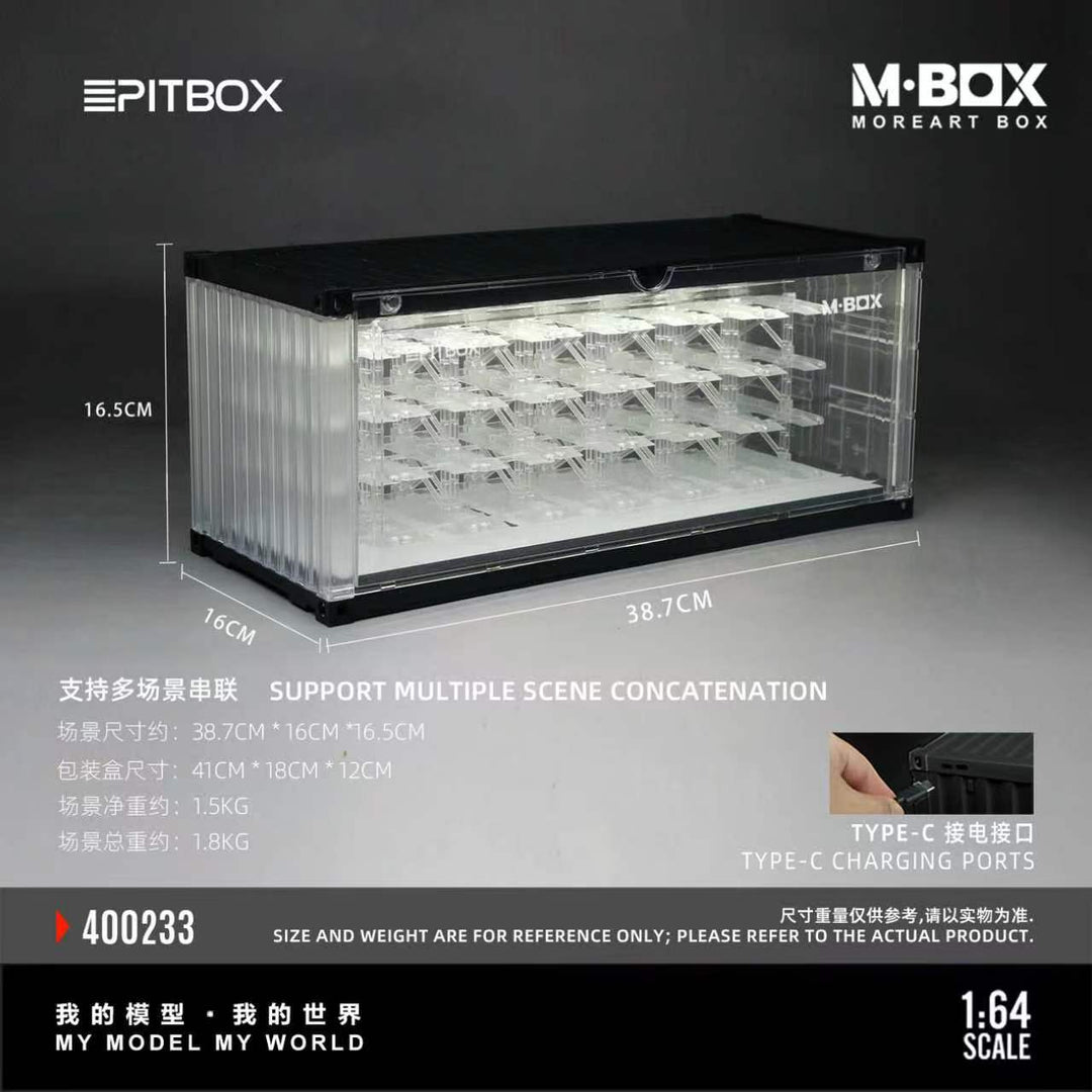 [Preorder] MBOX 1:64 TRANSPARENT CONTAINER TRUCK STORAGE SCENARIO MB400233