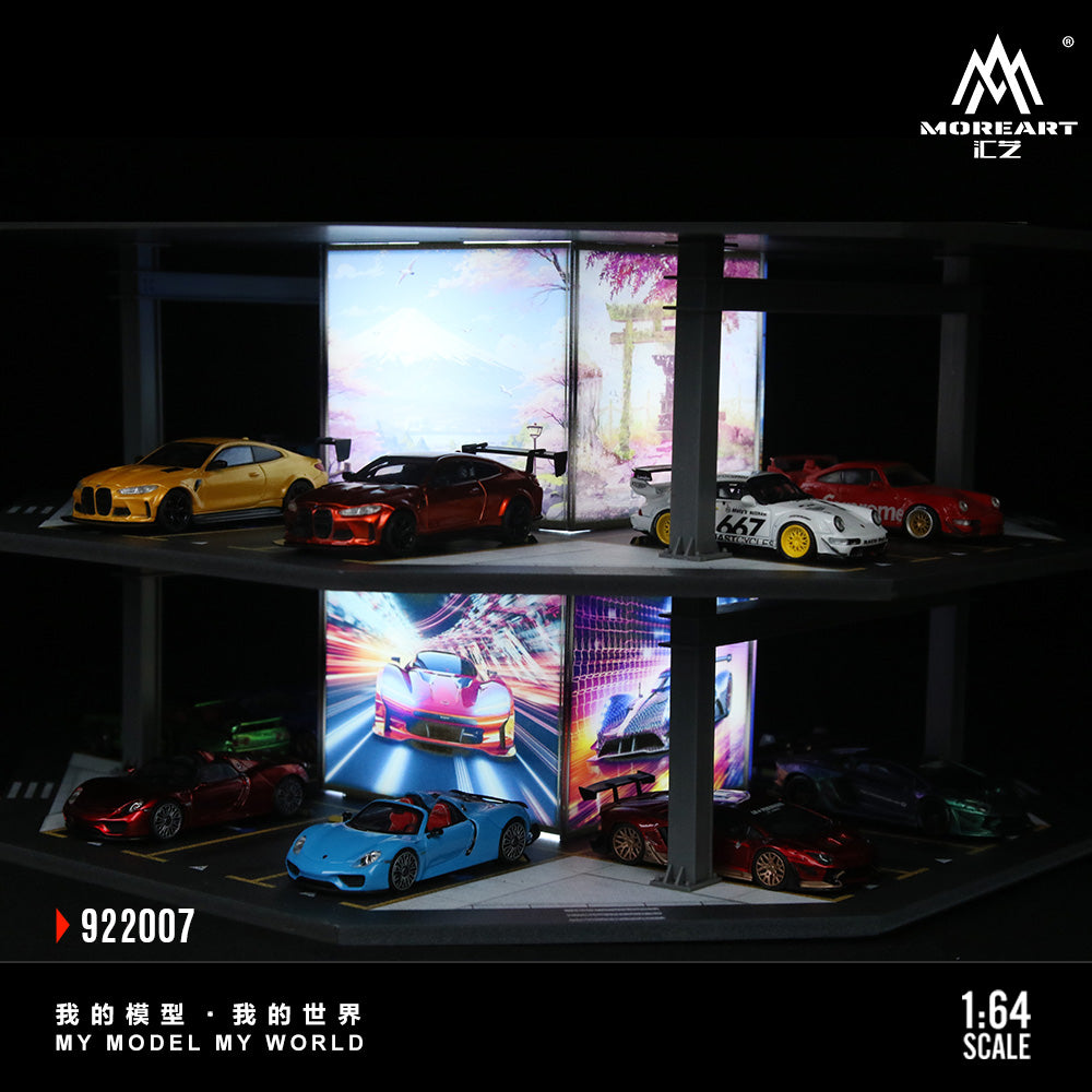 [Preorder] MoreArt 1:64 OCTAGONAL TOWER PARKING LOT O1 MODEL MO922007