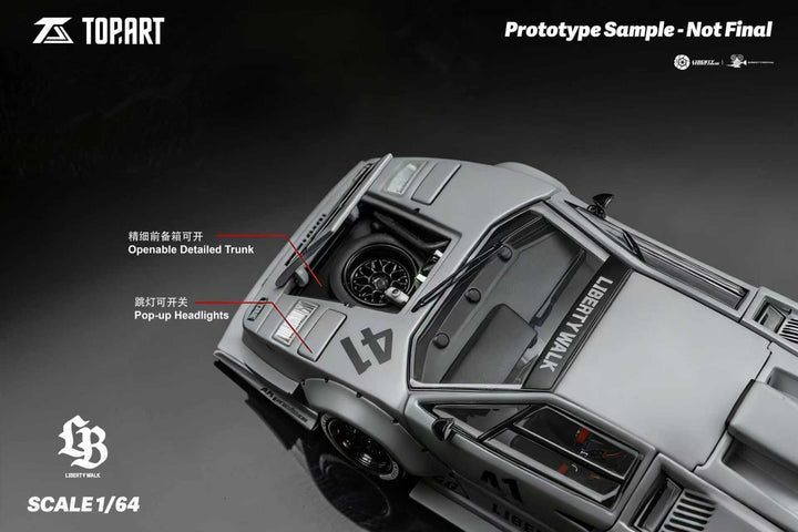 [Preorder] TOPART 1:64 LBWK Lamborghini Countach TAO640007