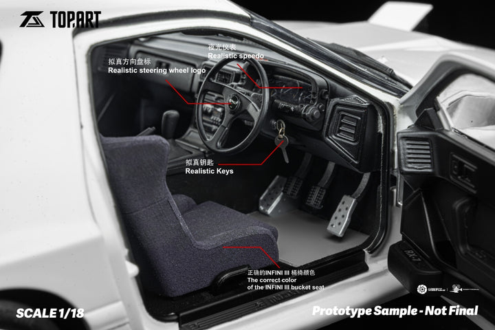 [Preorder] TOPART 1:18 Mazda RX7 FC3S 1989 (2 Versions)