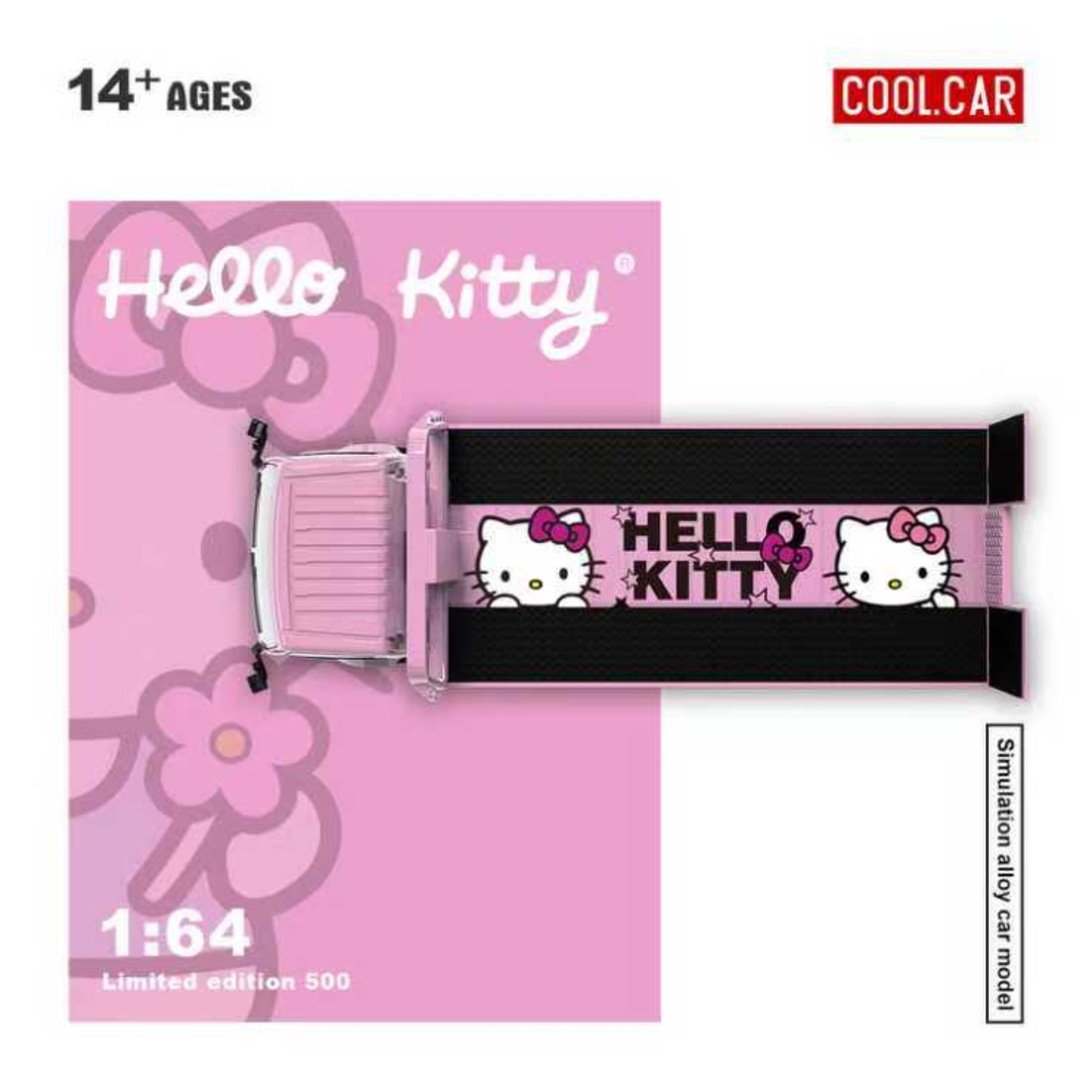 Cool Car 1:64 Hino H300 Flatbed Trailer - Hello Kitty Livery