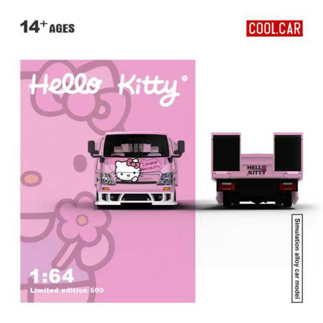 [Preorder] Cool Car 1:64 Hino H300 Flatbed Trailer - Hello Kitty Livery CC647221
