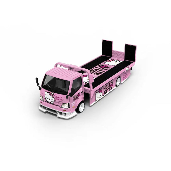 [Preorder] Cool Car 1:64 Hino H300 Flatbed Trailer - Hello Kitty Livery CC647221