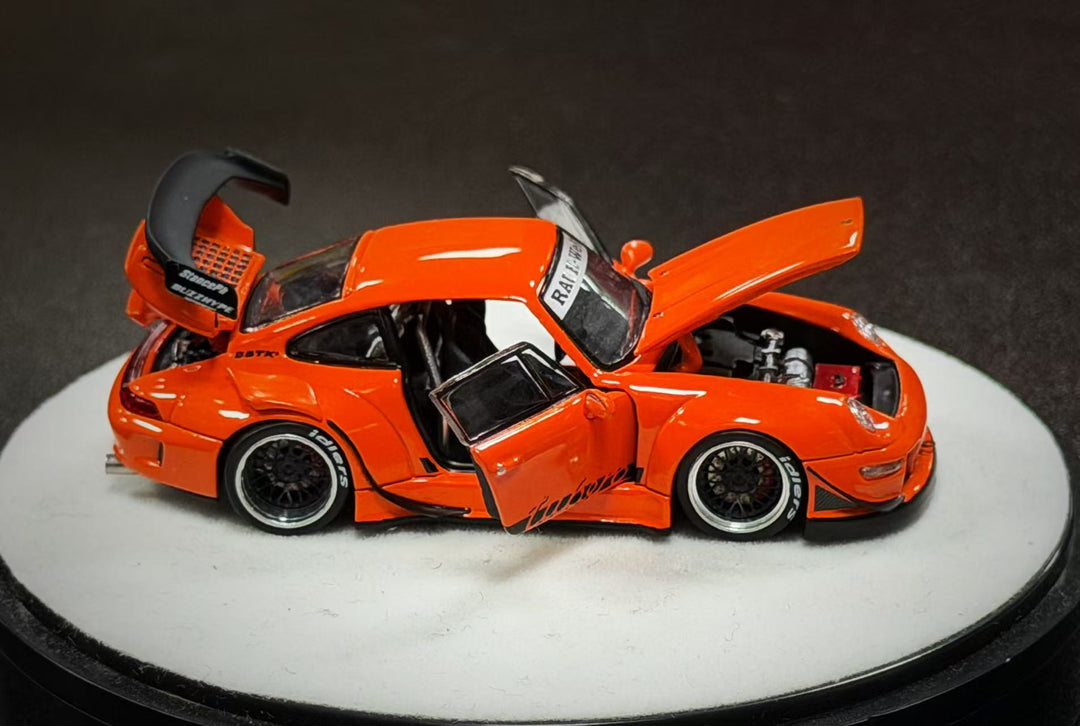 [Preorder] PGM 1:64 Porsche RWB 993 Thermal Orange PGM-640315 (2 Versions)