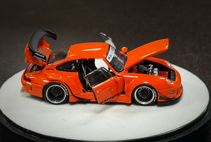 [Preorder] PGM 1:64 Porsche RWB 993 Thermal Orange PGM-640315 (2 Versions)