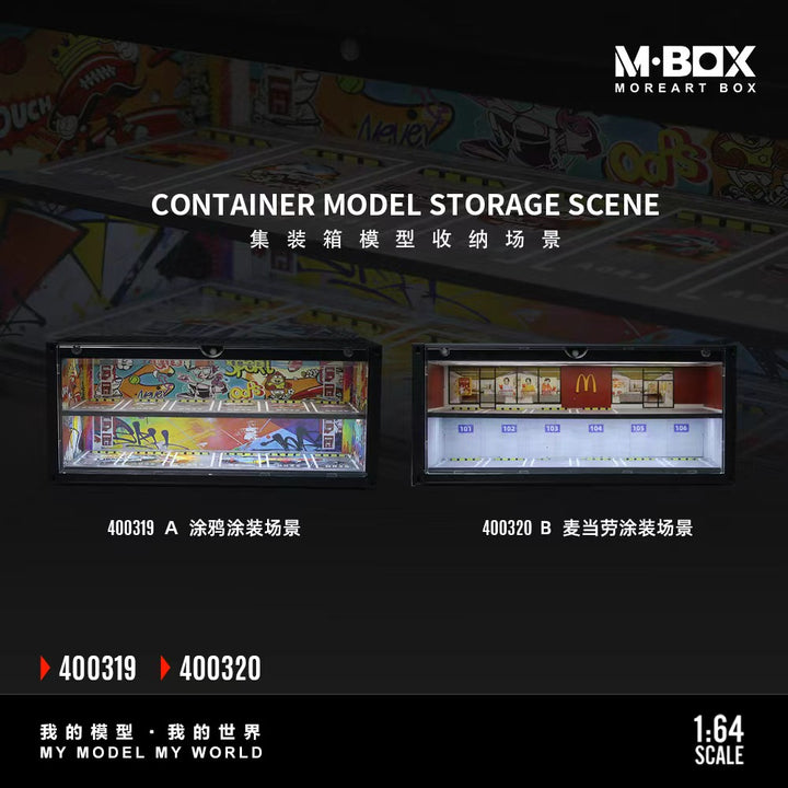 [Preorder] MBOX 1:64 CONTAINER MODEL STORAGE SCENE (2 Versions) MB400319/MB400320