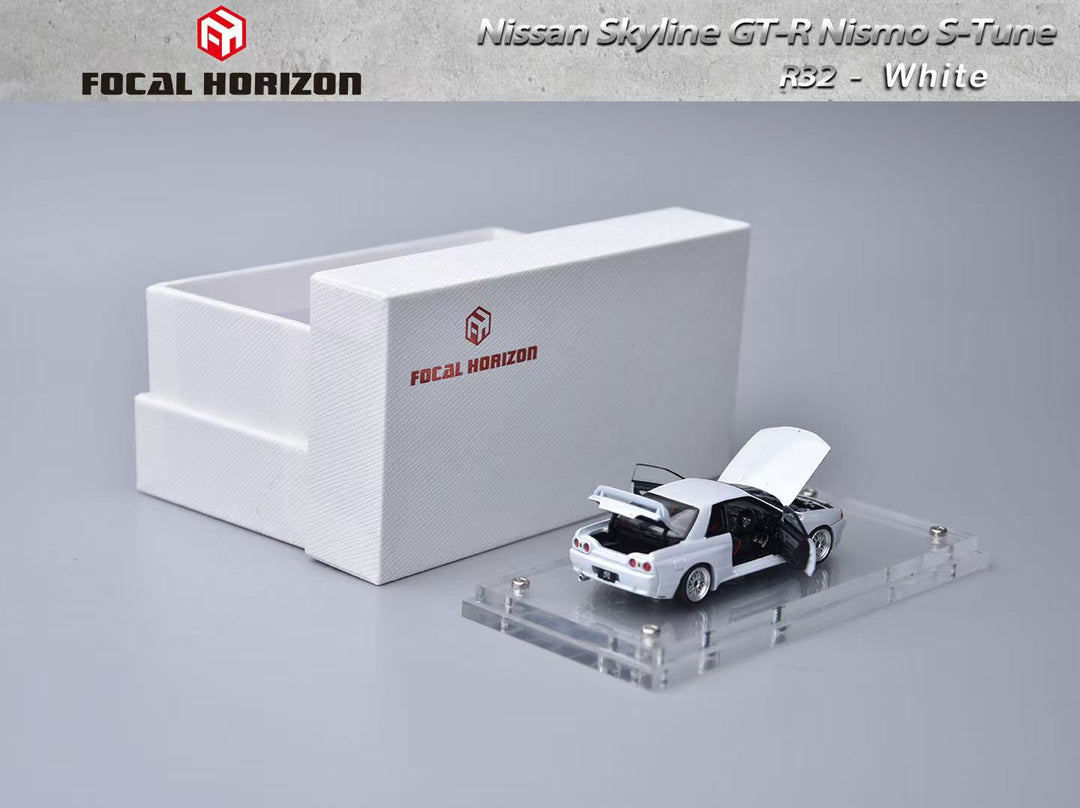 [Preorder] Focal Horizon 1:64 Nissan Skyline GT-R 3rd Generation R32 Nismo S-Tune Version  White