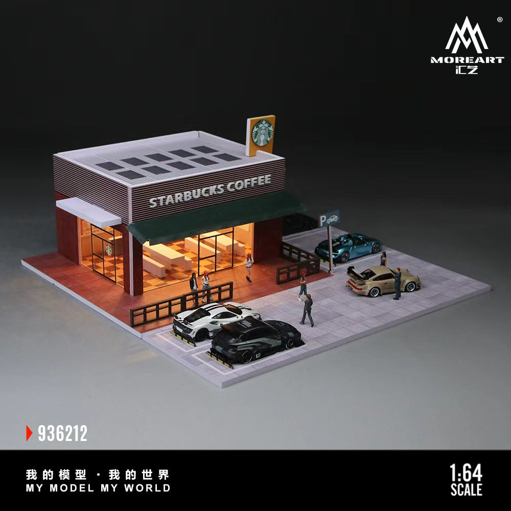 [Preorder] MoreArt 1:64 STARBUCKS STORE MINIATURE SCENE MO936212