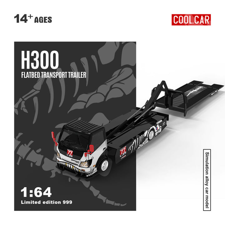 Cool Car 1:64 Hino H300 Flatbed Trailer - Bone Dragon 