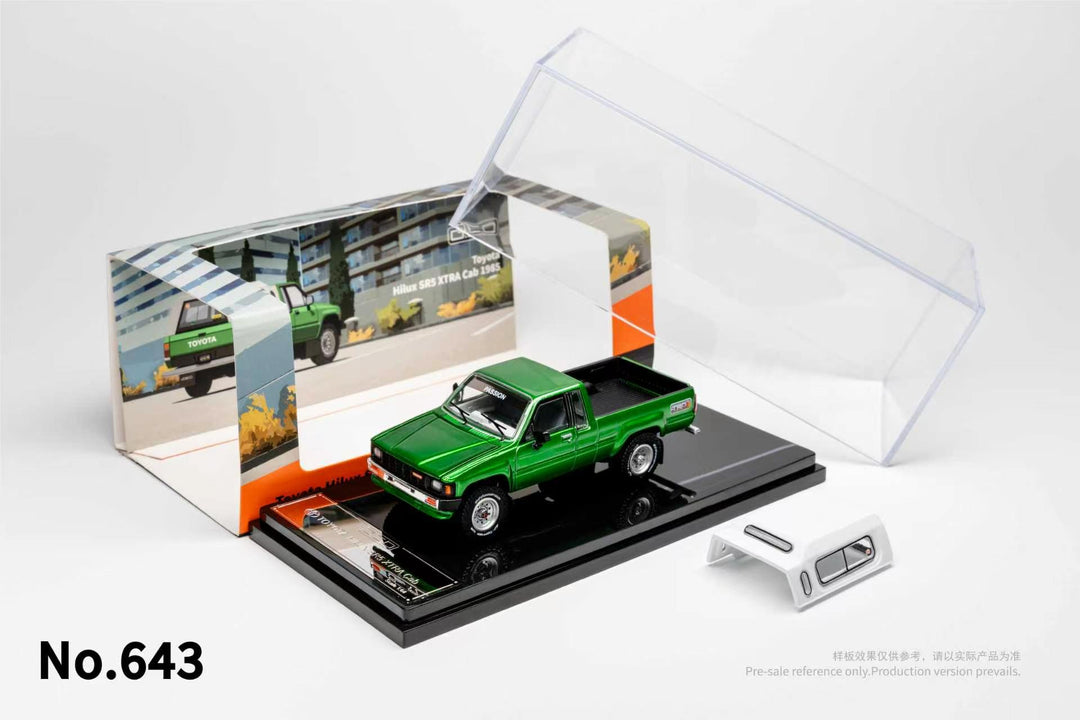 [Preorder] GCD 1:64 Toyota Hilux SR5 XTRA Cab 1985 (LHD) (3 Colours) KS-087-641/ KS-087-642/ KS-087-643