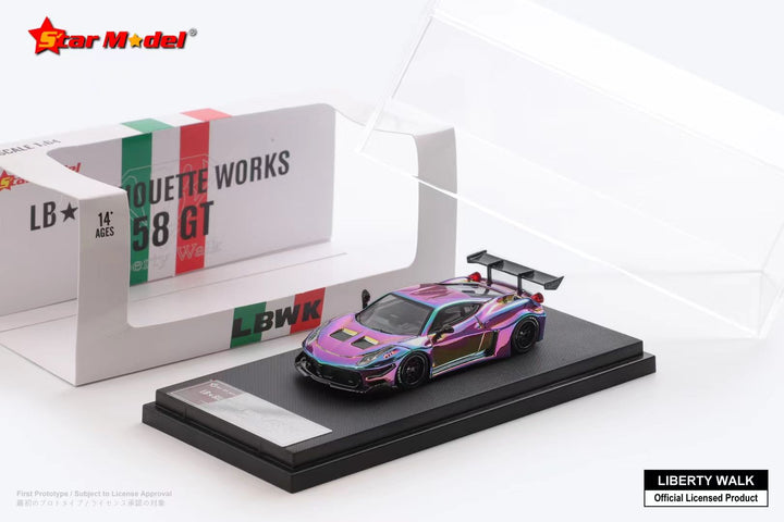 [Preorder] Star Model 1:64 LBWK LB-Silhouette Works Ferrari 458 GT (2 Colours)