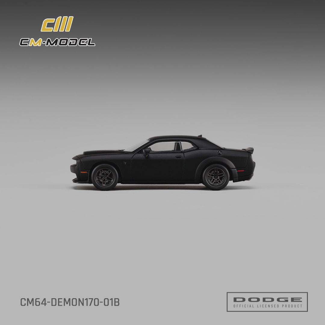 [Preorder] CM Model 1:64 Dodge Demon 170 Matte Black CM64-Demon170-01B