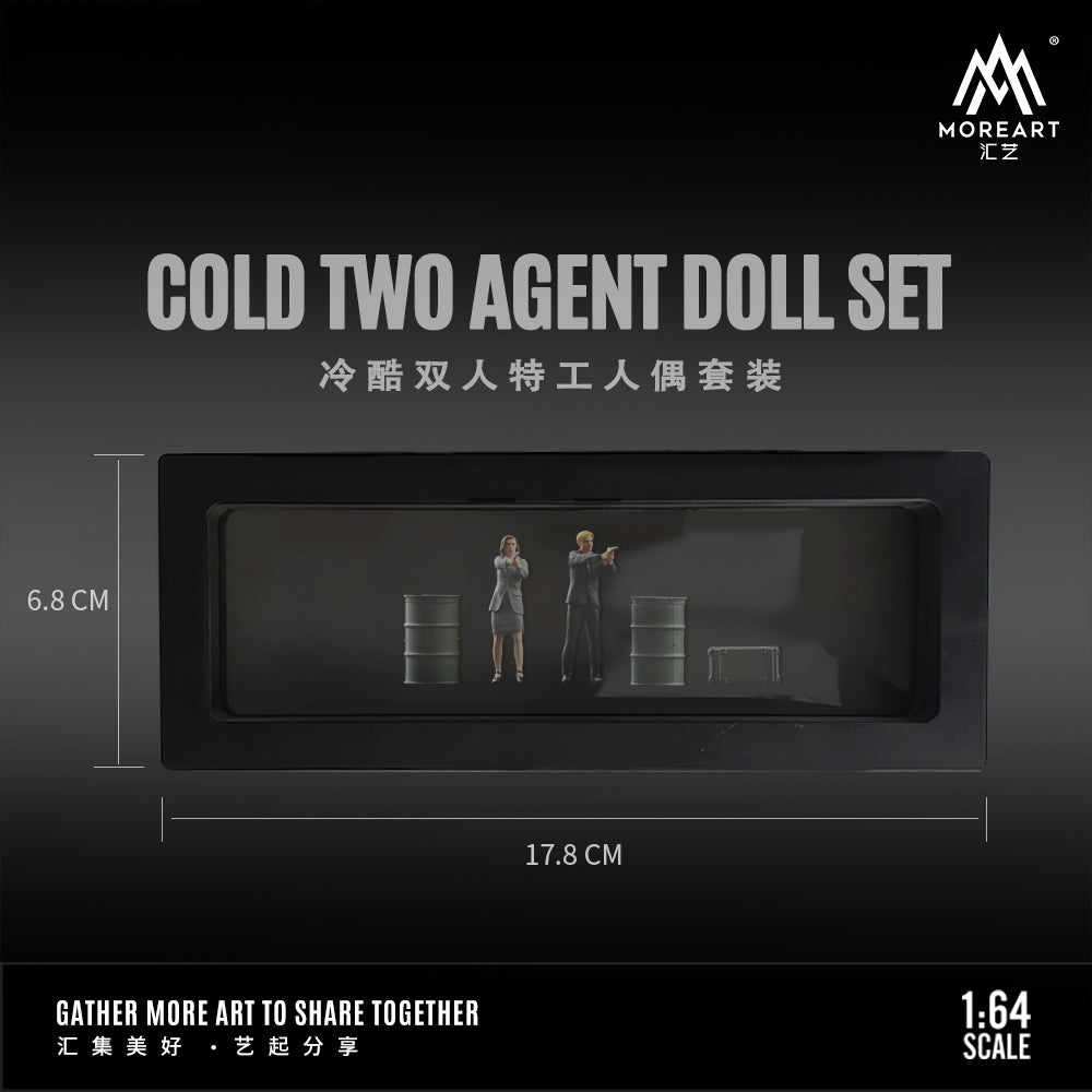 [Preorder] MoreArt 1:64 Cold Two Agent Doll Set