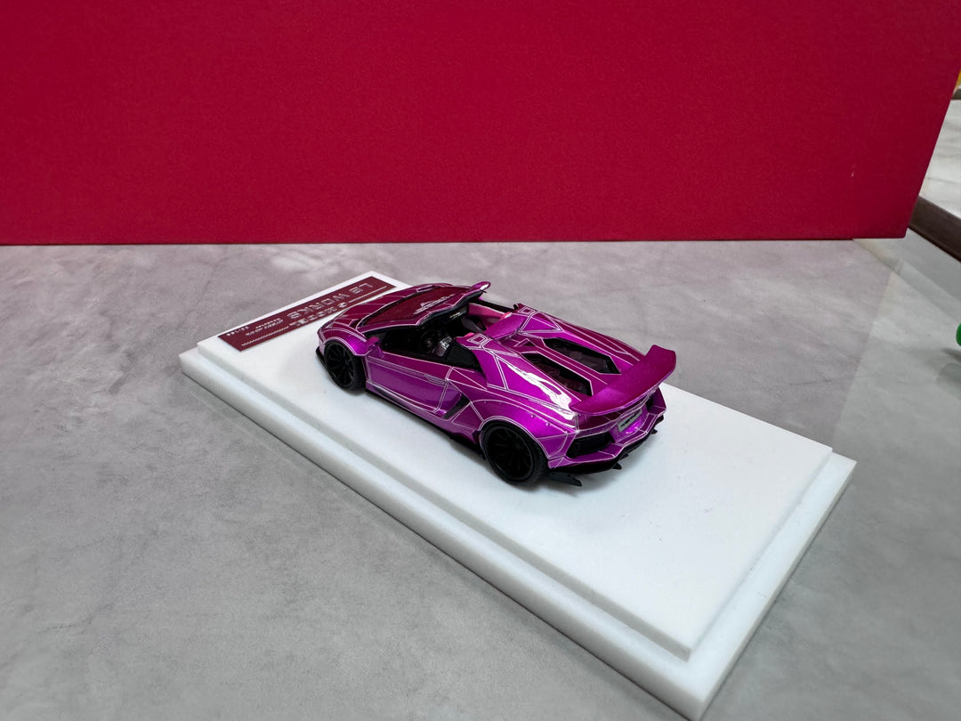 G Model 1:64 LB WORKS Lamborghini Aventador Roadster (6 Colours)