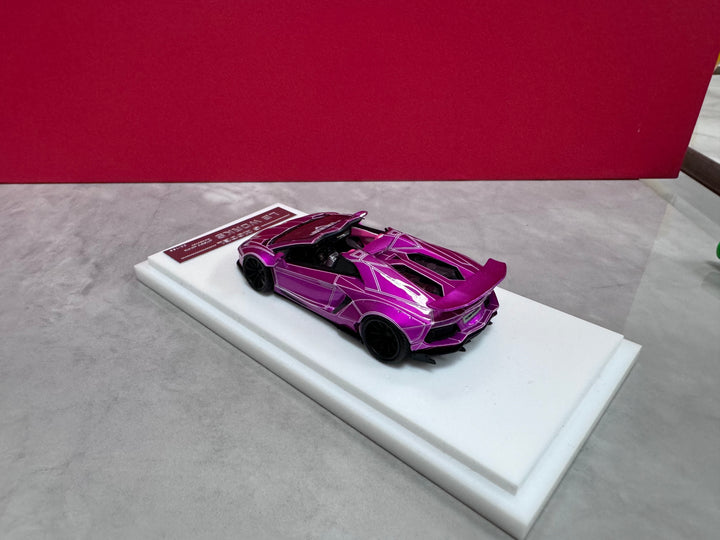 G Model 1:64 LB WORKS Lamborghini Aventador Roadster (6 Colours)