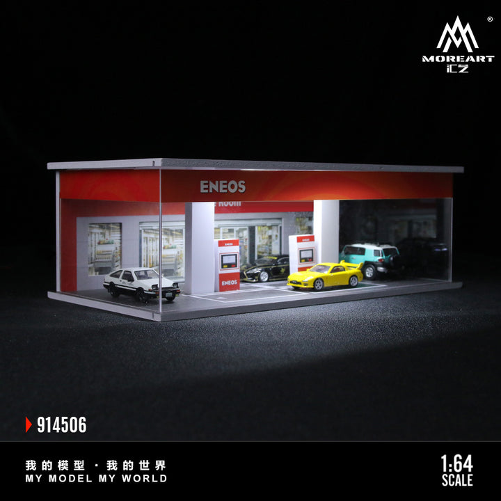 [Preorder] MoreArt 1:64 GAS STATION ASSEMBLY EXHIBITION HALL (3 Versions)