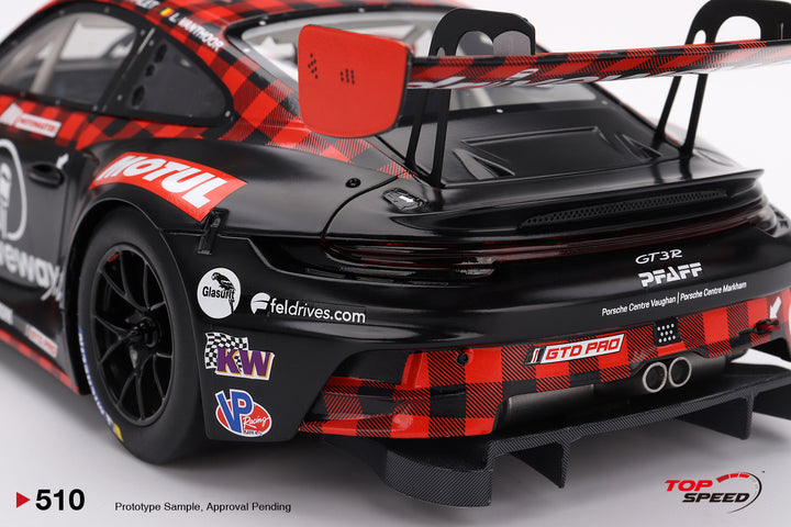 Topspeed 1:18 Porsche 911 GT3 R #9 GTD PRO Pfaff Motorsports IMSA 2023 Sebring 12 Hrs. Winner