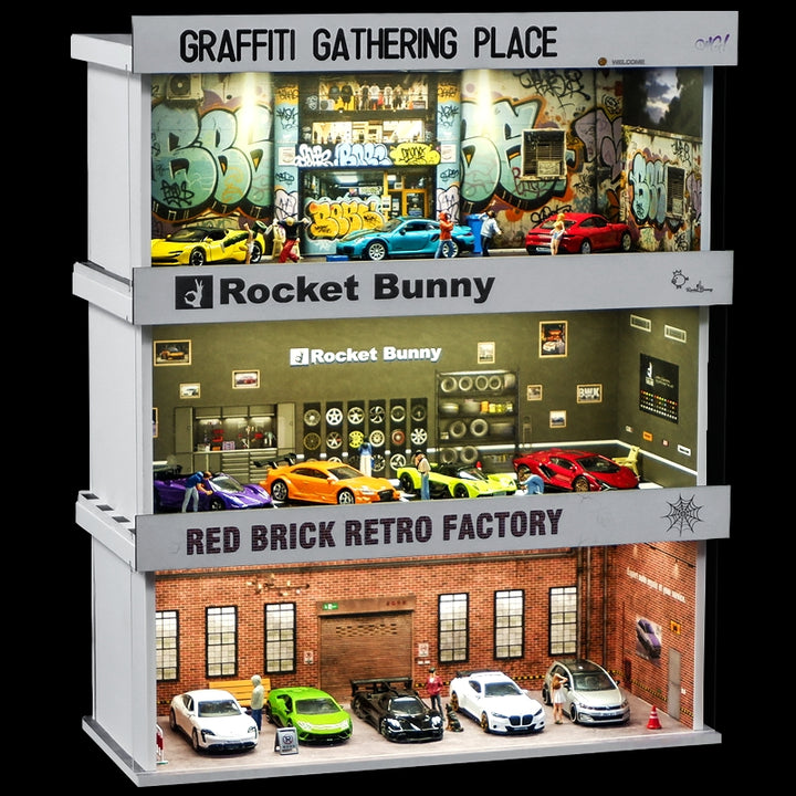 SHOU CANG JIA 1:64 GRAFFITI GATHERING PLACE SCJ-82026B