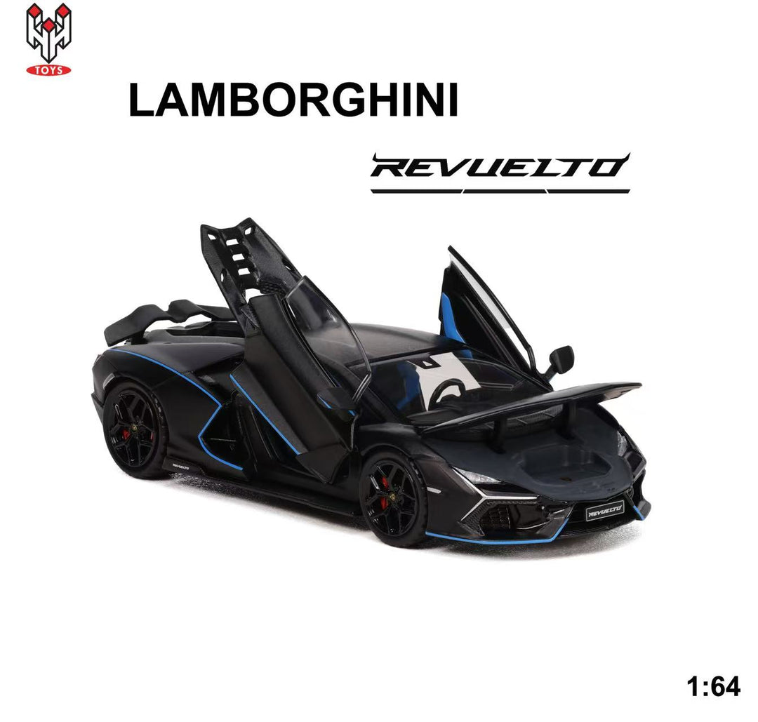 [Preorder] HungHing Toys 1:64 Lamborghini Revuelto Black HS006-08