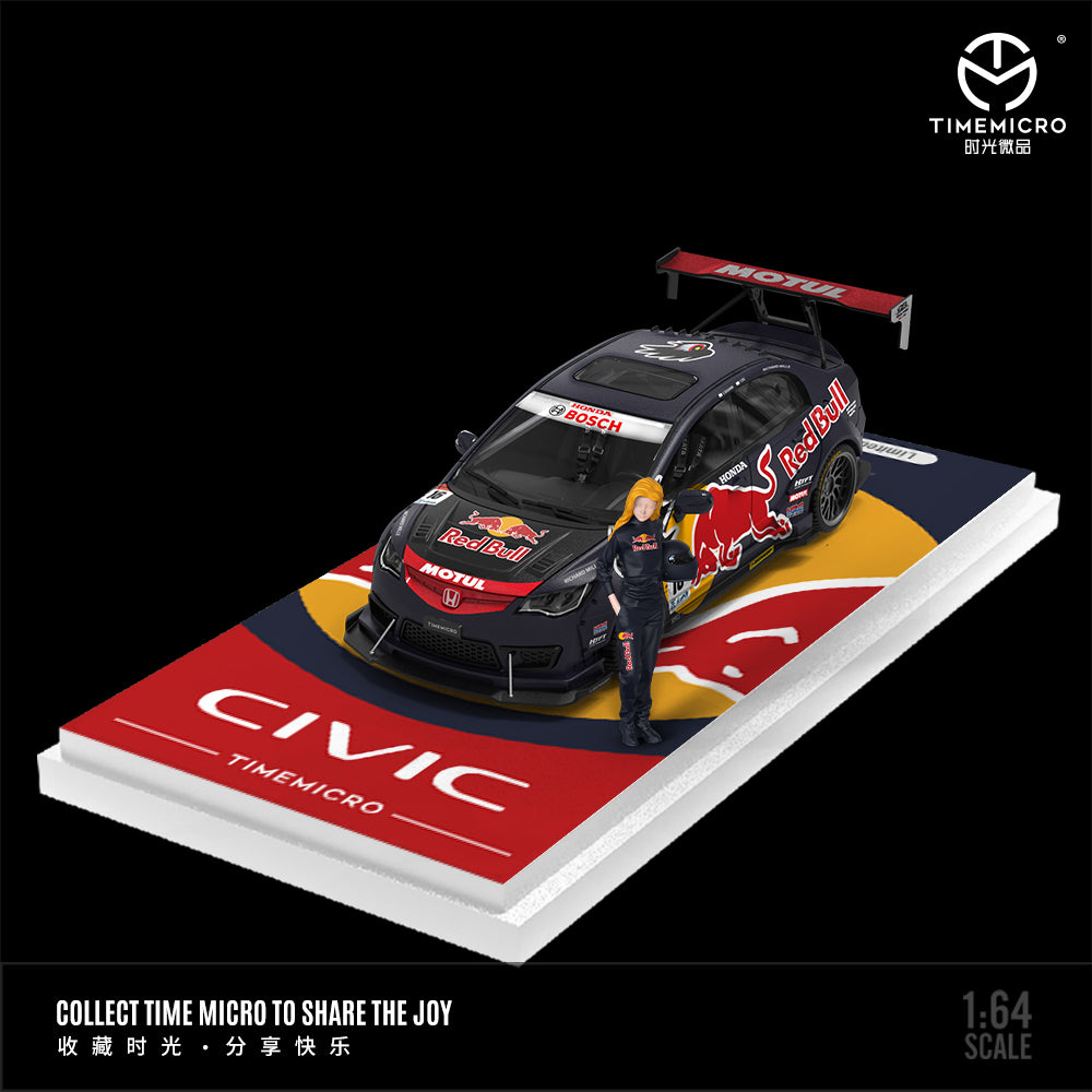 TimeMicro 1:64 Honda Civic RedBull Livery (4 Variant) – Horizon Diecast