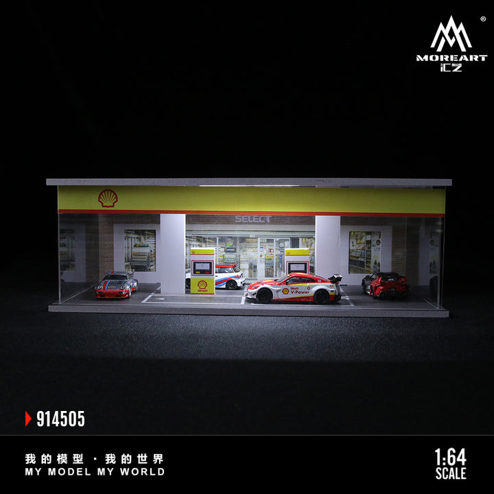 [Preorder] MoreArt 1:64 GAS STATION ASSEMBLY EXHIBITION HALL (3 Versions)
